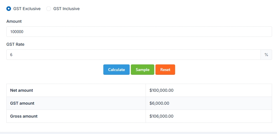 GST Calculator